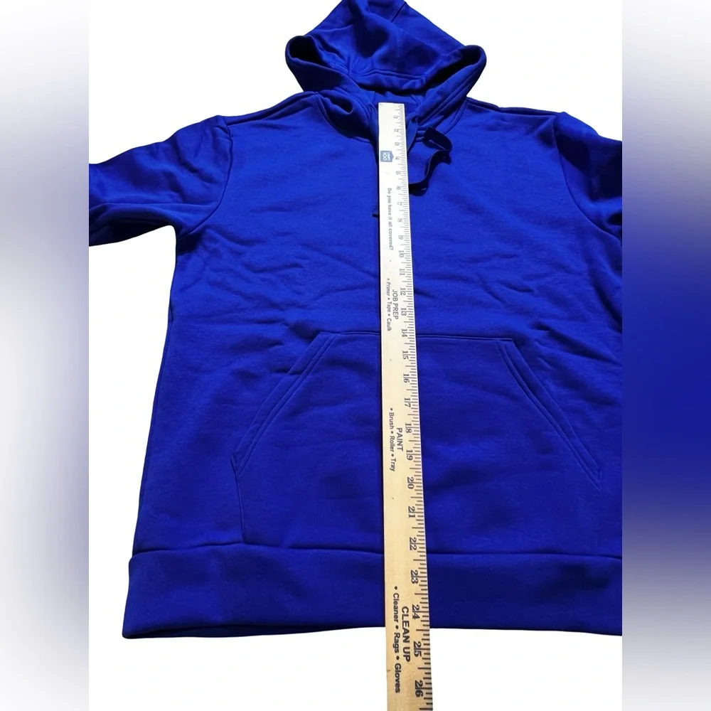 Adidas Fleece Hoodie Royal Blue embroidered Logo‎ Pullover Women’s Size Small